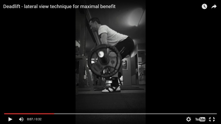 Deadlift exercise